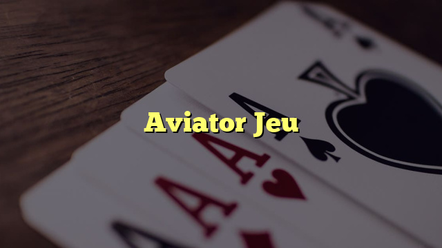 Aviator Jeu